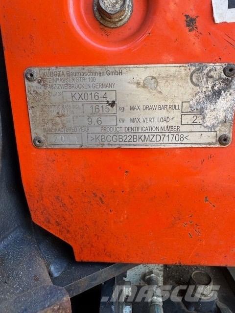 Kubota KX 016-4 Мини-экскаваторы