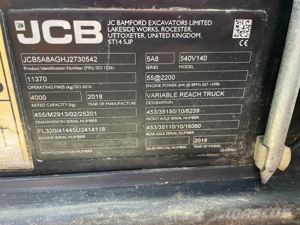 JCB 540-140 Телескопические погрузчики