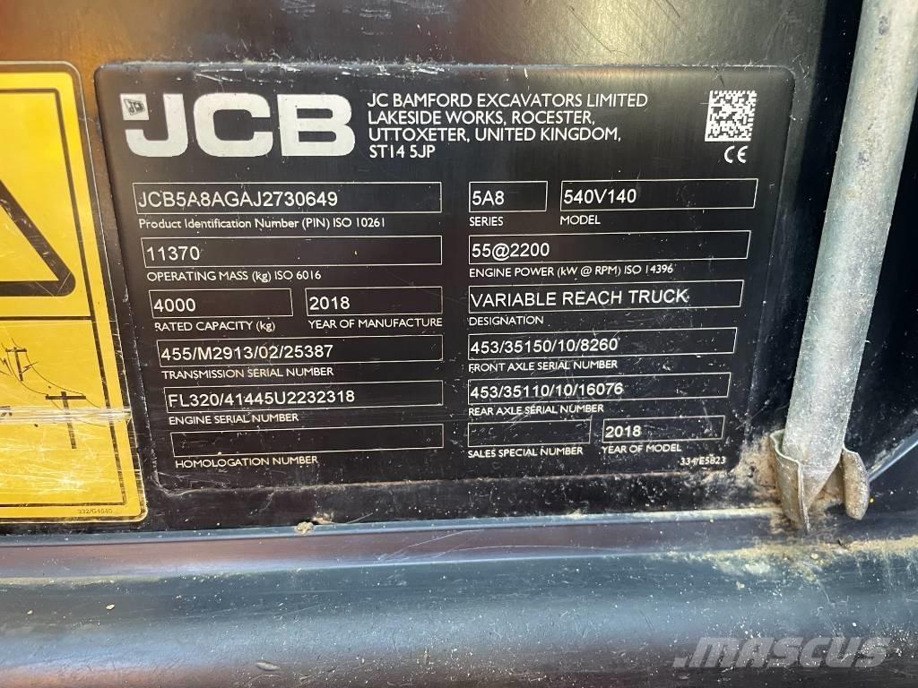 JCB 540-140 Телескопические погрузчики