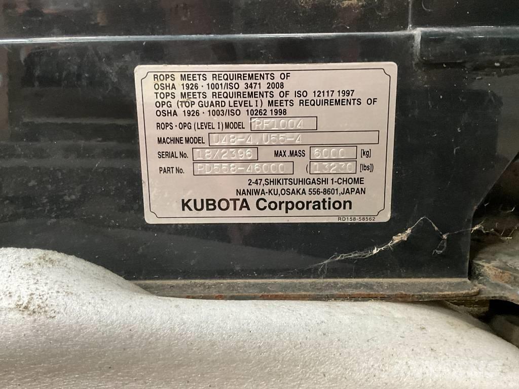Kubota U 48-4 / U 55-4 Кабины и интерьер