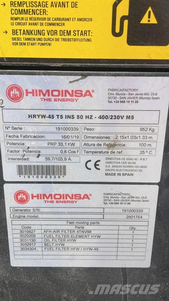 Himoinsa HRYW 45 T5 Дизельные генераторы