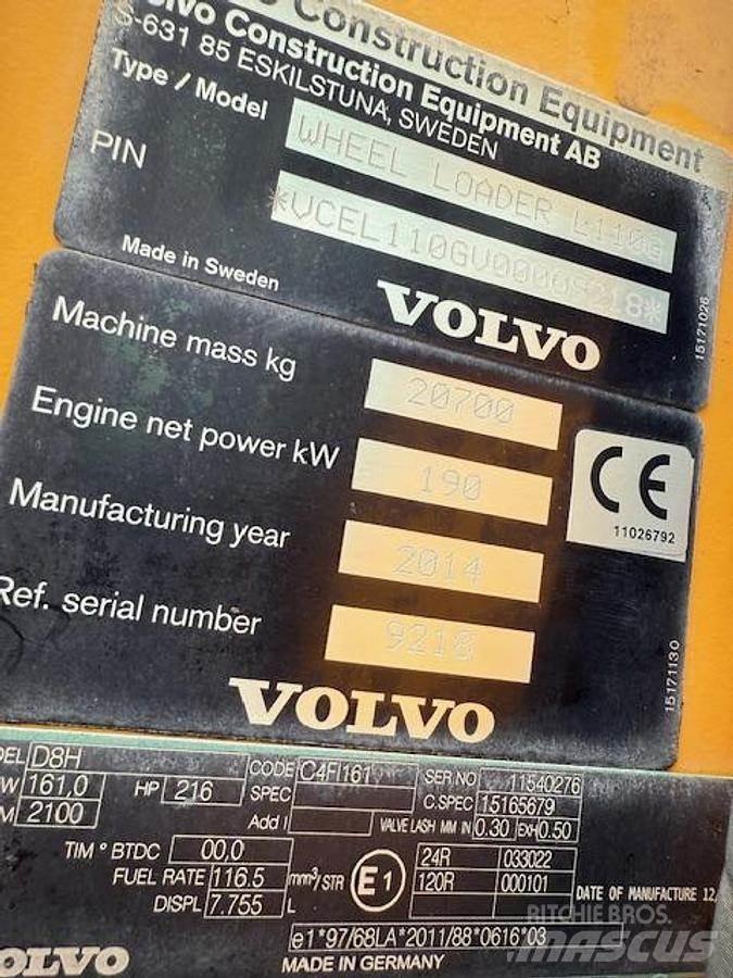 Volvo L110G Фронтальные погрузчики