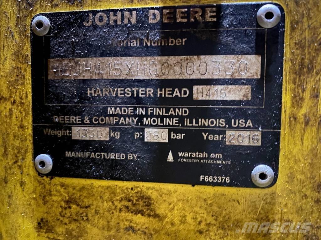 John Deere H 415 Харвестерные головки