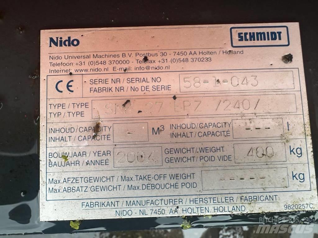 Nido SNK27 EPZ 240 Снежные отвалы и плуги