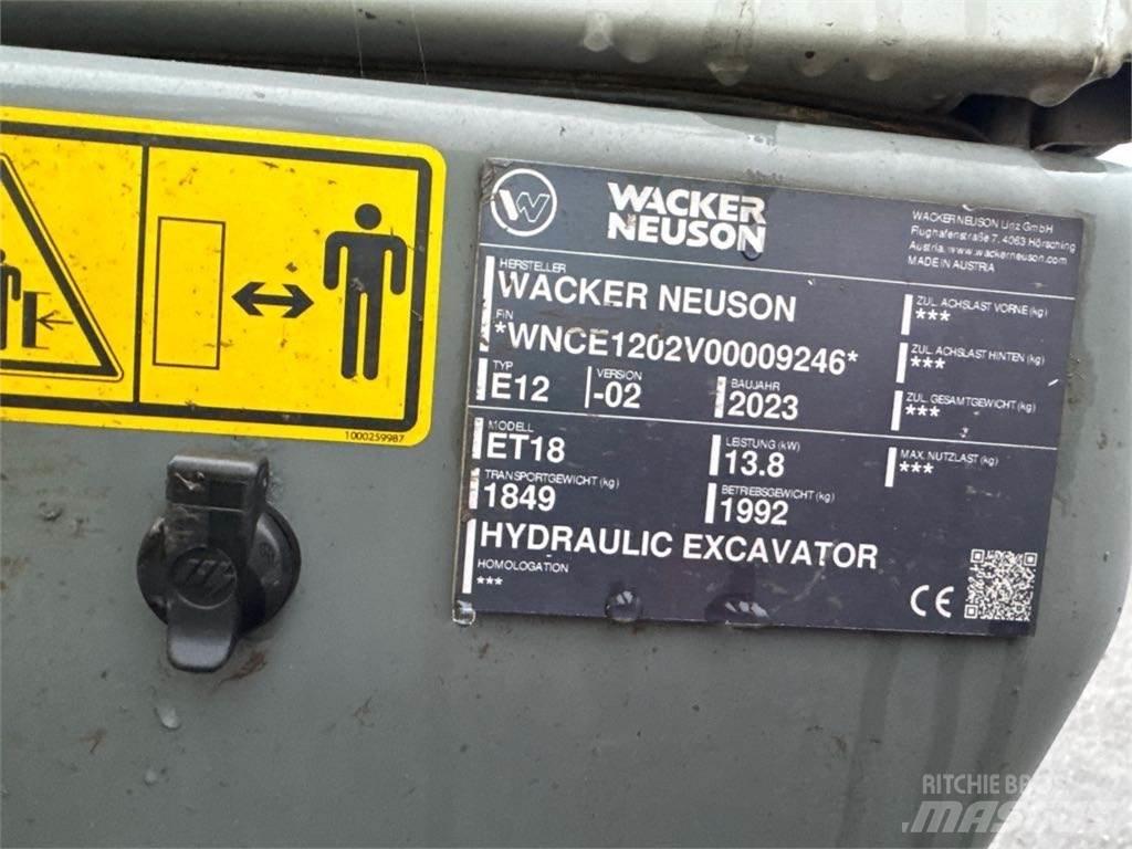 Wacker Neuson ET18 Гусеничные экскаваторы