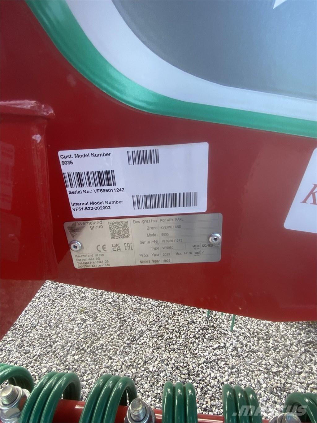 Kverneland 9035 Рядковые косилки