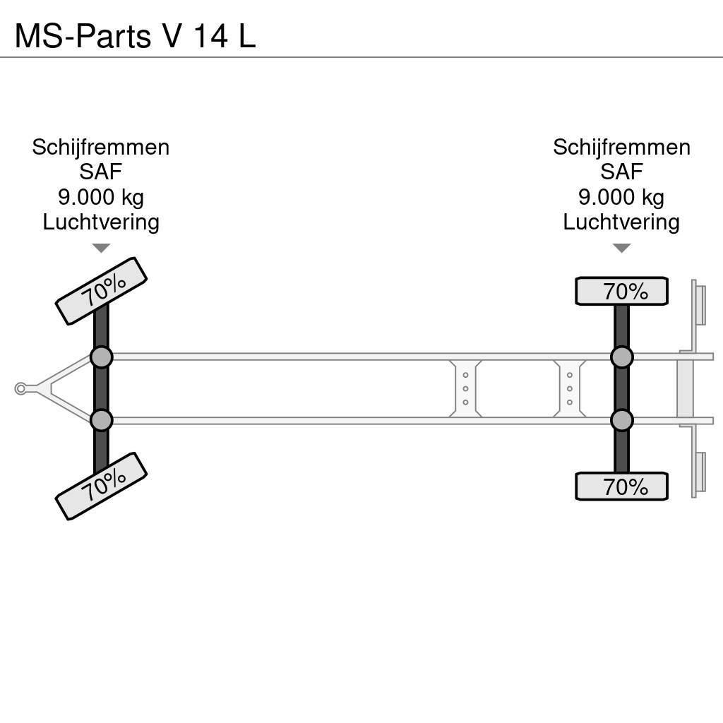  MS-PARTS V 14 L Прицепы-платформы/боковая разгрузка