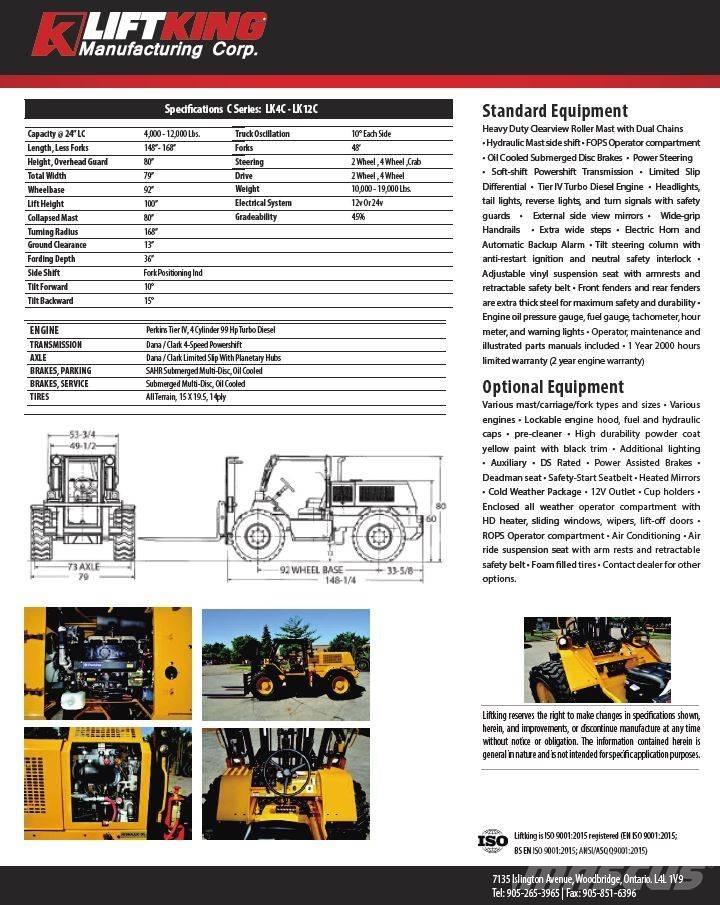 Liftking LK12C Внедорожные погрузчики