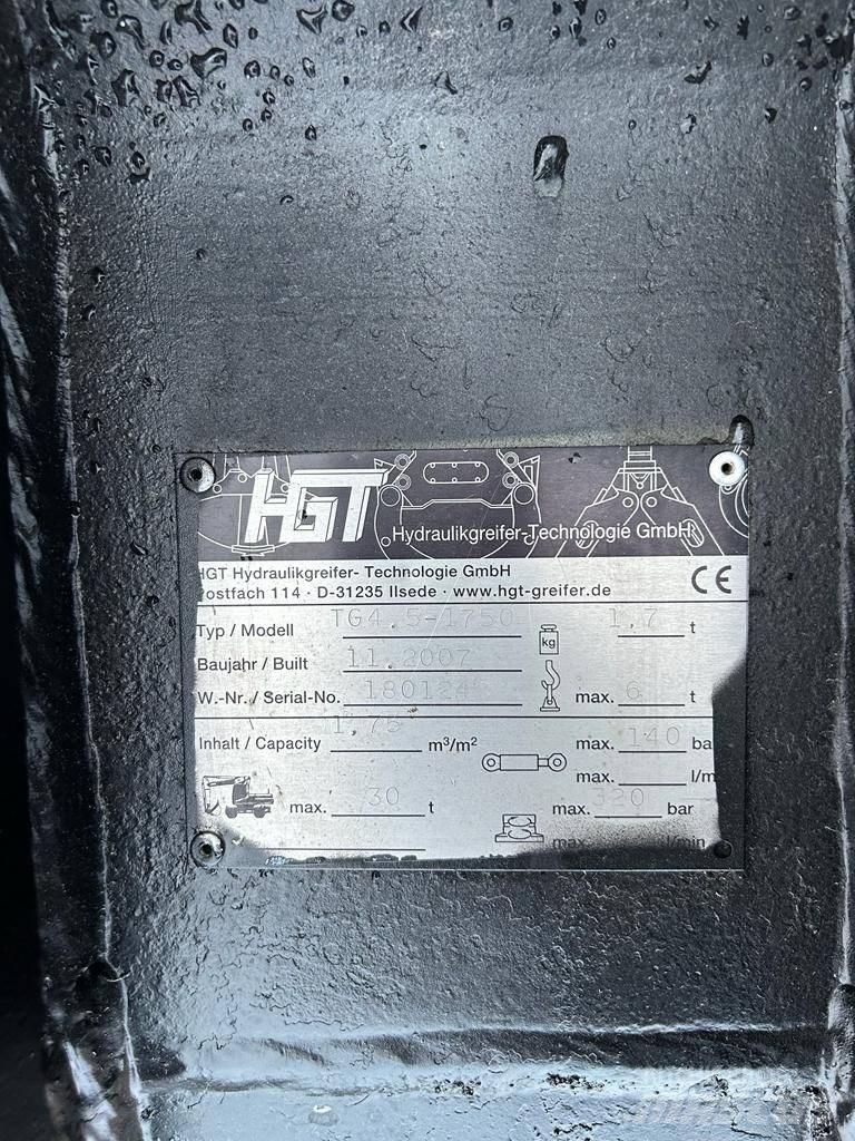 HGT TG4.5 - 1750 Грейферы