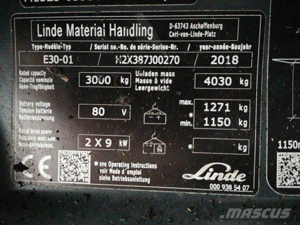 Linde E30-01 Электропогрузчики