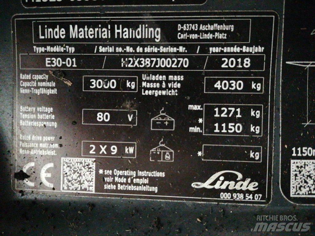 Linde E30-01 Электропогрузчики