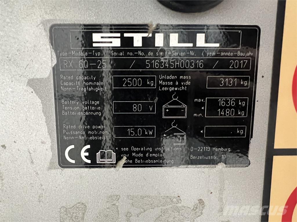 Still RX60-25 Электропогрузчики