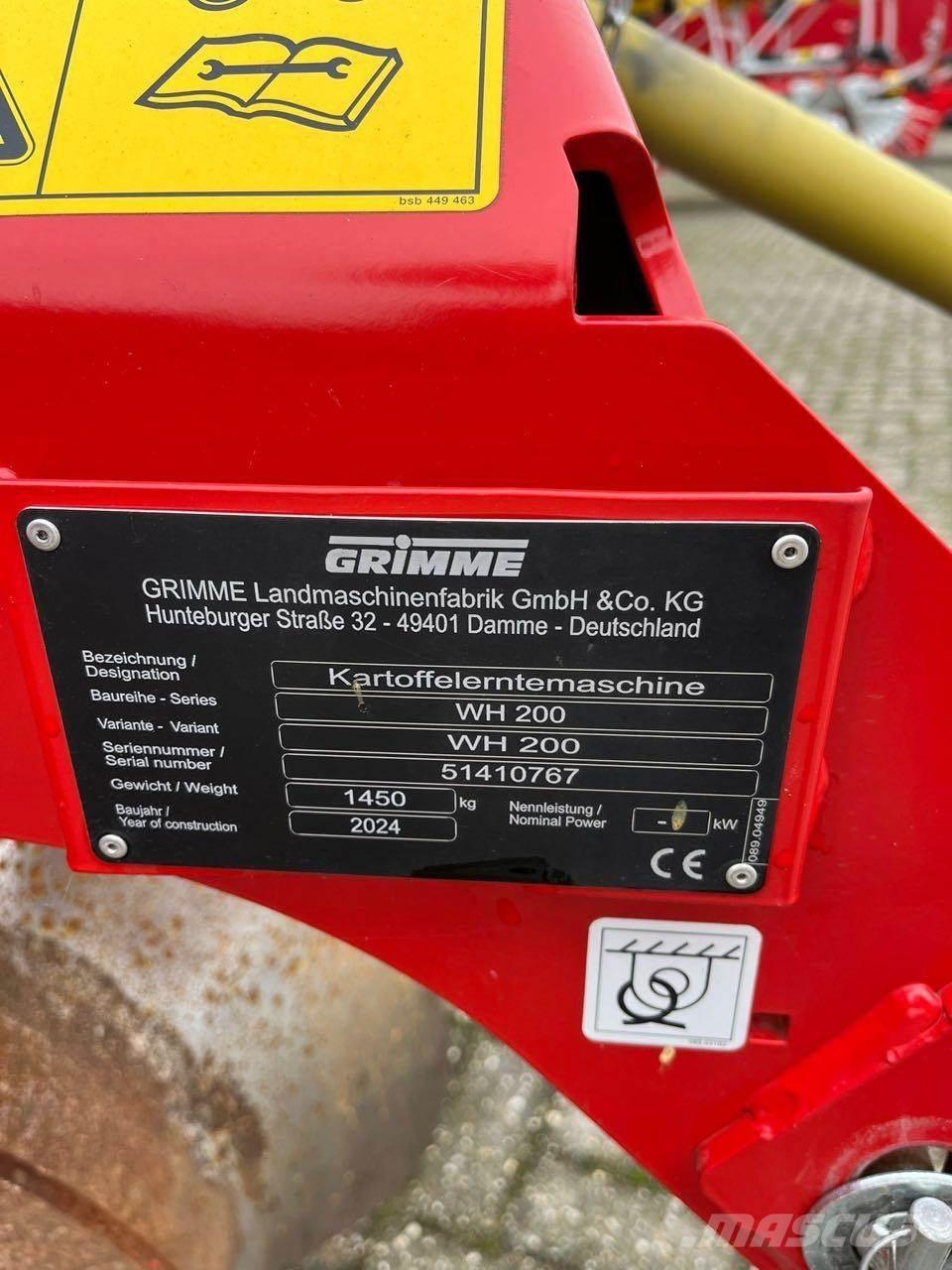 Grimme WH 200 Картофелеуборочные комбайны
