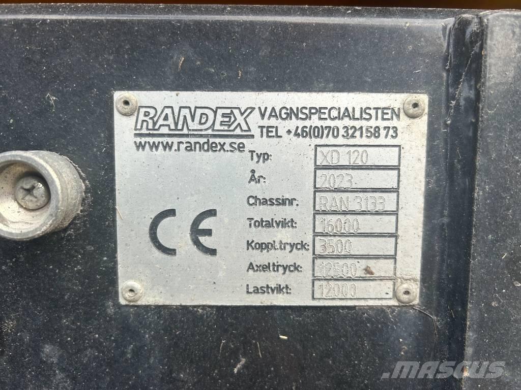 Randex XD 120 Тракторные самосвальные прицепы