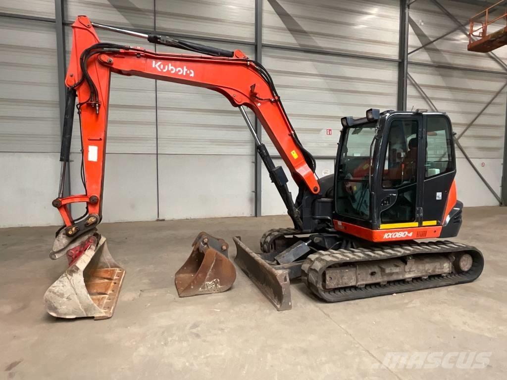 Kubota KX 080-4 Малые экскаваторы 7т-12т