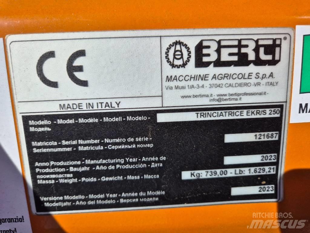 Berti EKR-S 250 Мульчирователи