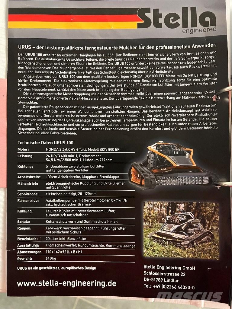  Stella URUS 100 Газонокосилки-роботы