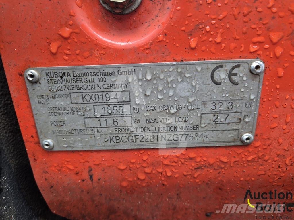 Kubota KX 019-4 Мини-экскаваторы