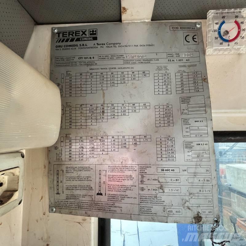 Terex CTT181-A8 Башенные краны