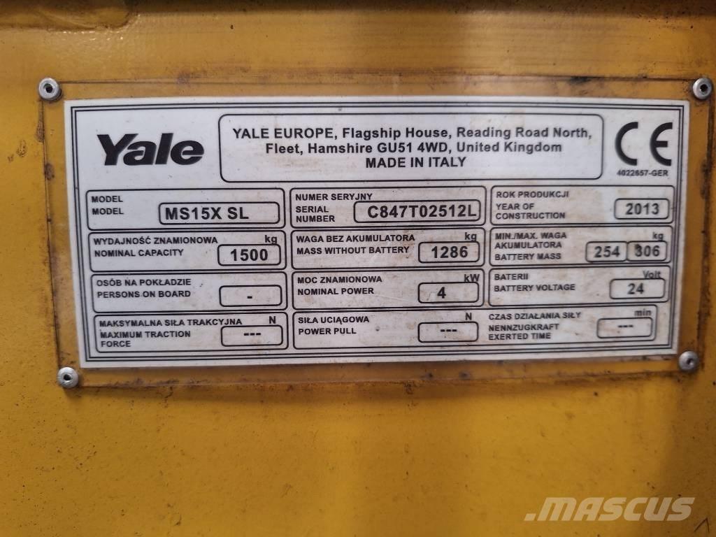 Yale MS 15x IL Другие складские механизмы