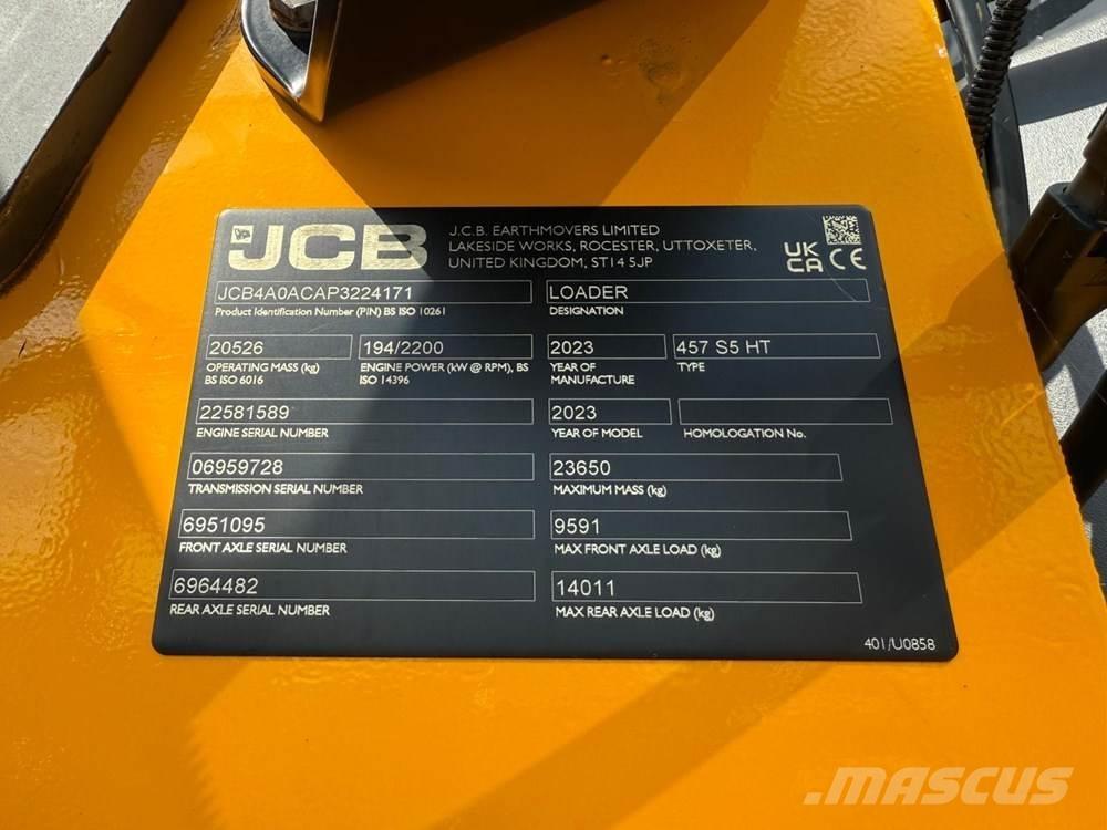 JCB 457 HT Фронтальные погрузчики