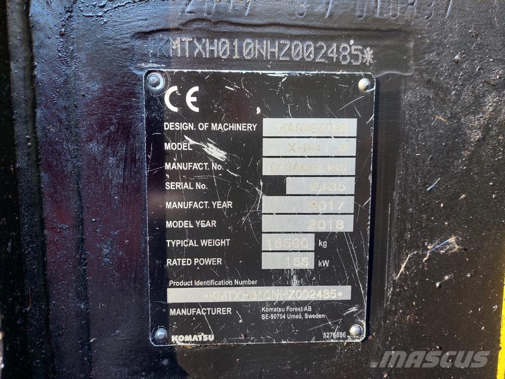 Komatsu 911 Харвестеры