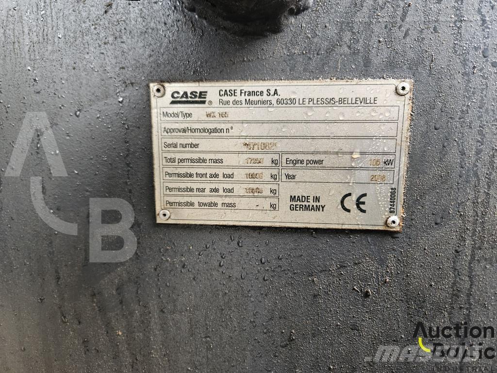 CASE WX 165 Колёсные экскаваторы