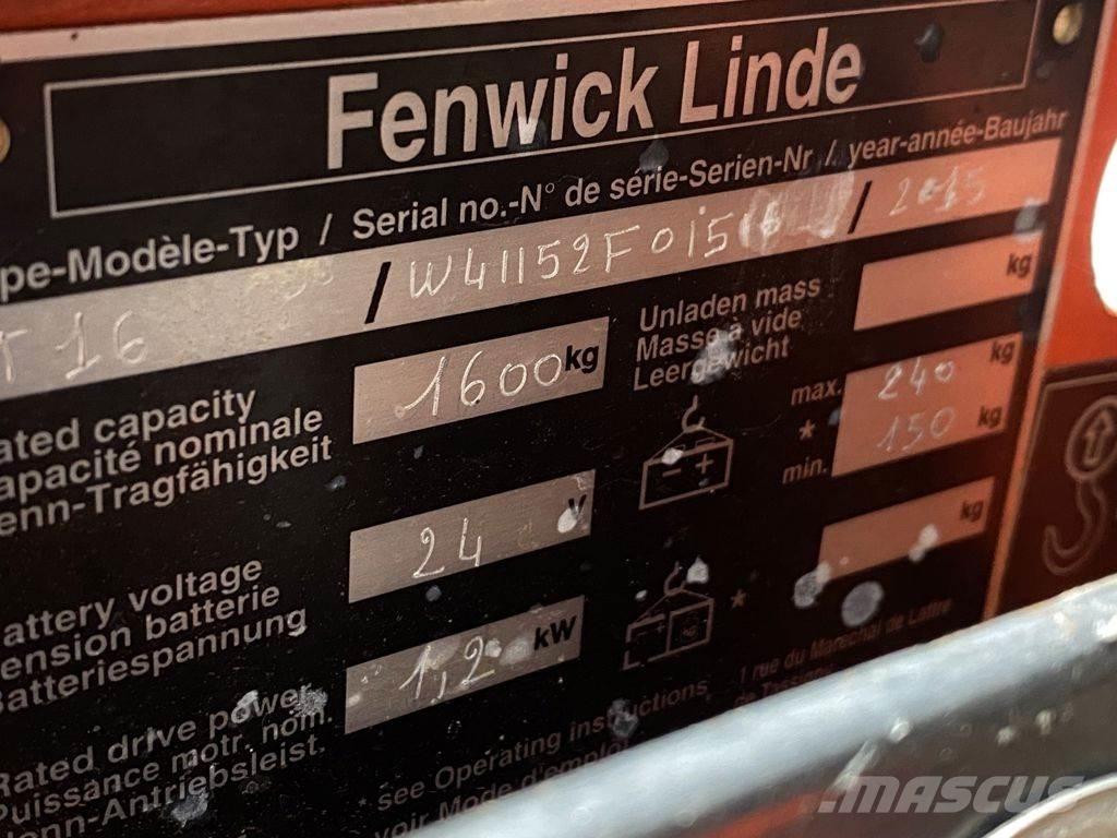 Linde T16 Ручные электрические тележки