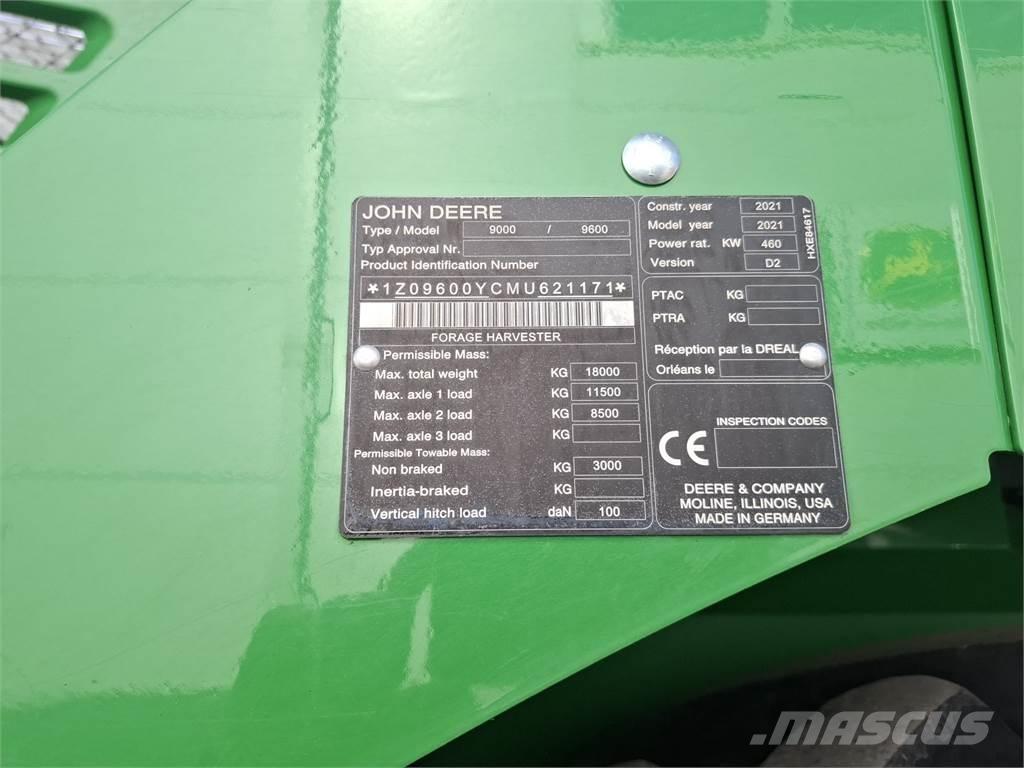 John Deere 9600 Самоходные кормоуборочные комбайны
