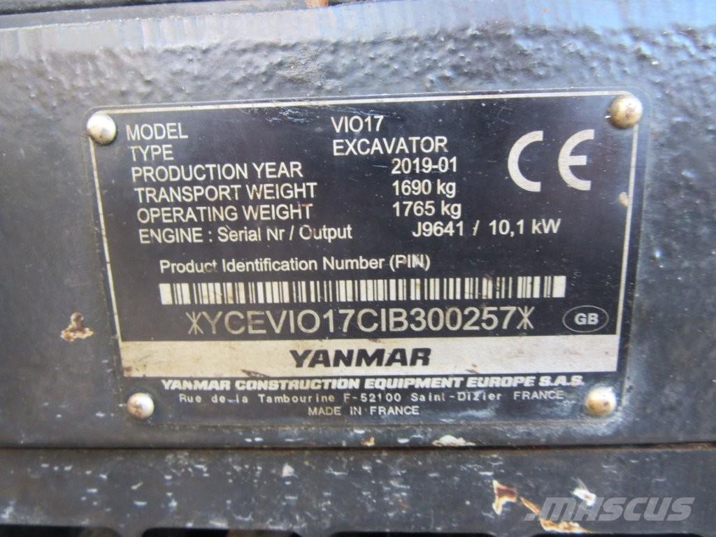 Yanmar ViO17 Гусеничные экскаваторы