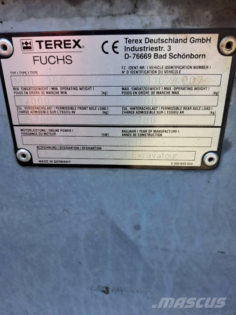 Fuchs MHL 350 E Перегружатели металлолома/промышленные погрузчики