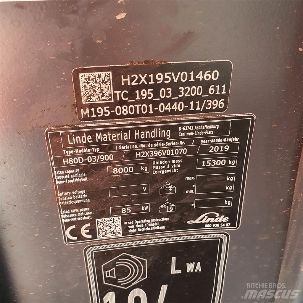Linde H80D/900 Дизельные погрузчики