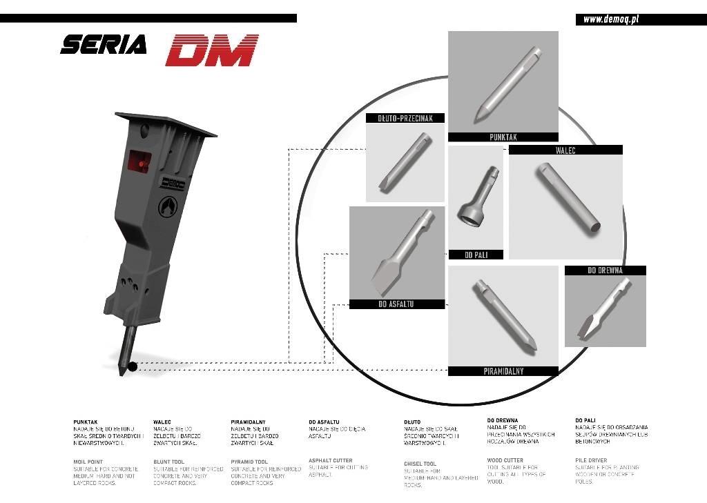  DEMOQ  DM250 Гидромолоты