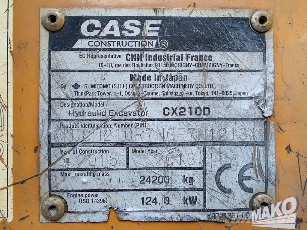 CASE CX 210 D Гусеничные экскаваторы