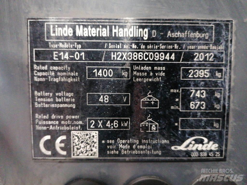 Linde E14-01 Электропогрузчики