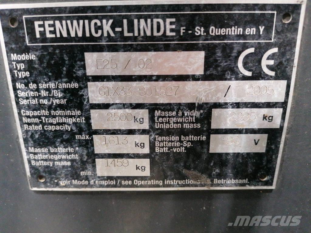 Linde E25/02 Электропогрузчики