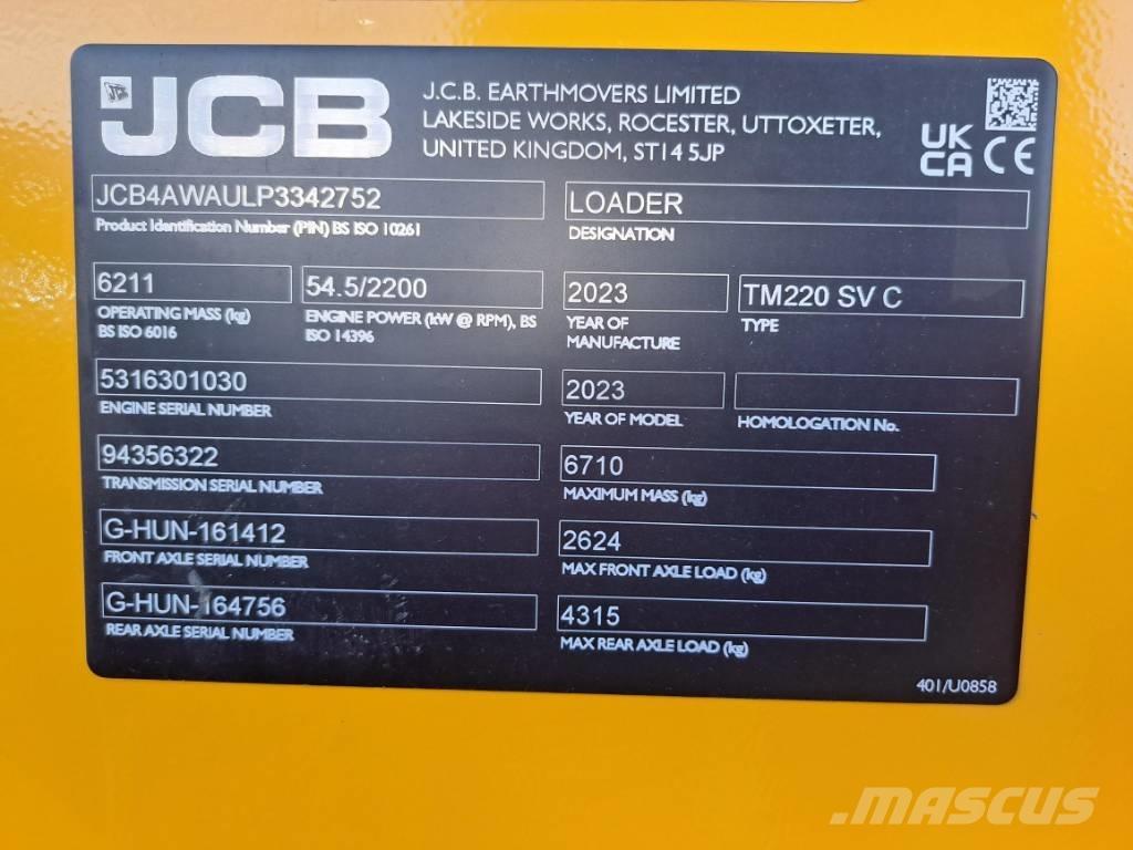 JCB TM 220 SV Фронтальные погрузчики