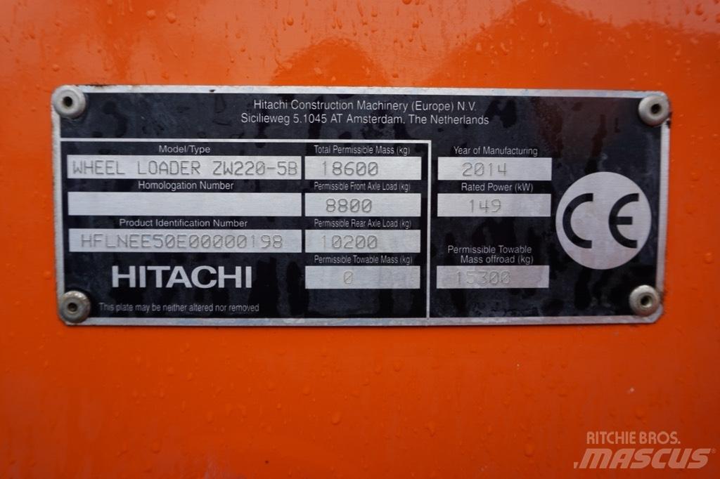 Hitachi ZW 220-5 B Фронтальные погрузчики
