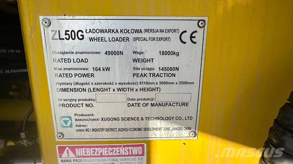 XCMG ZL 50 G Фронтальные погрузчики