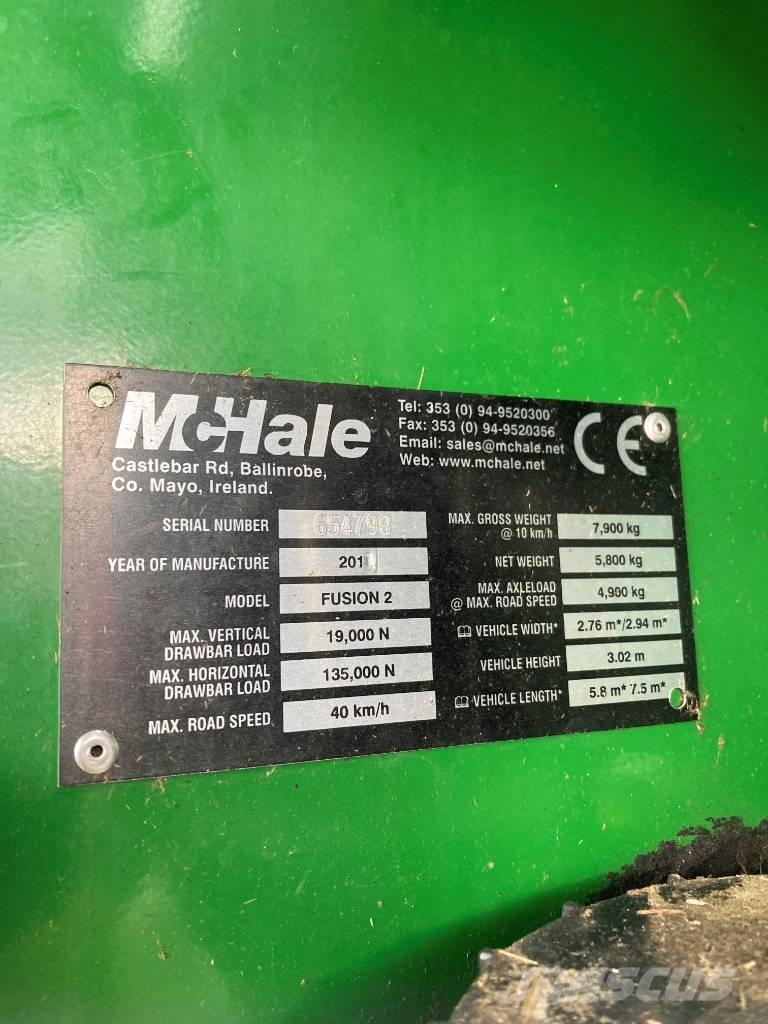 McHale Fusion 2 Рулонные пресс-подборщики