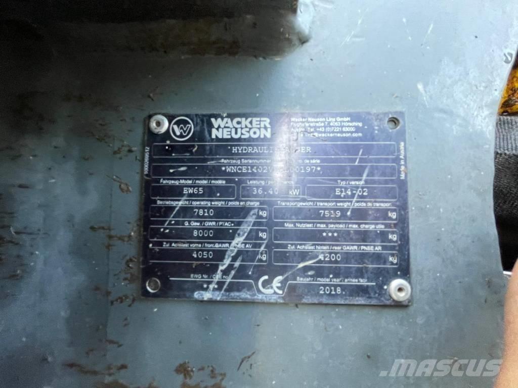 Wacker Neuson W65 Колёсные экскаваторы