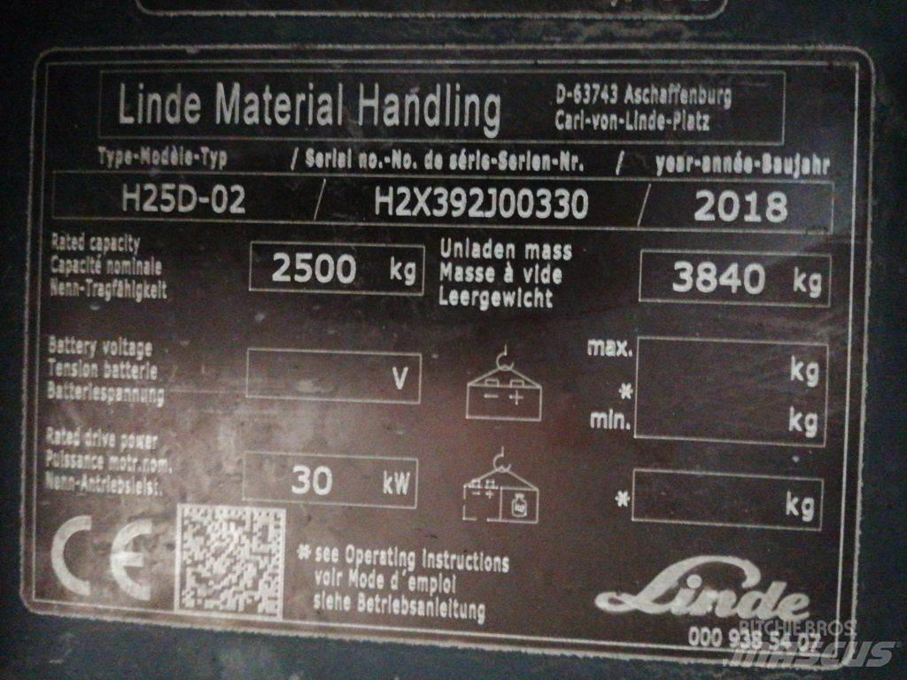 Linde H25D-02 Дизельные погрузчики