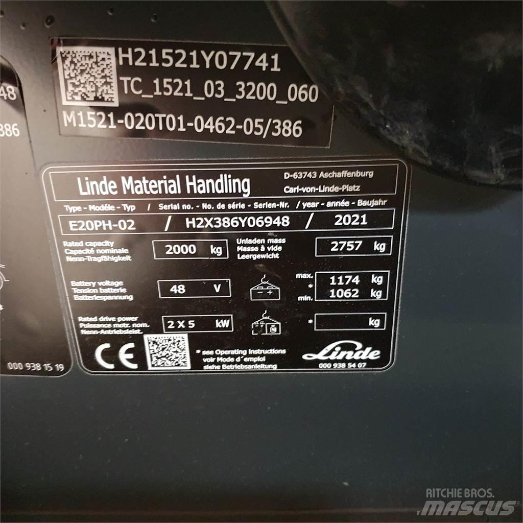 Linde E20PH Электропогрузчики