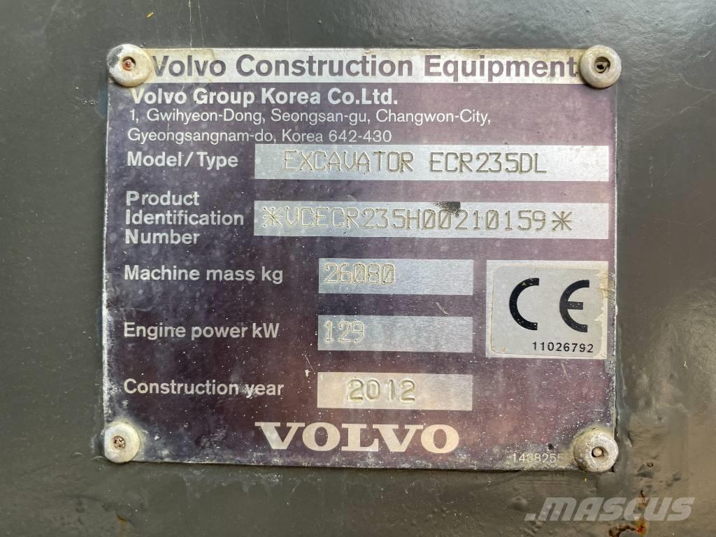 Volvo ECR 235 DL Гусеничные экскаваторы