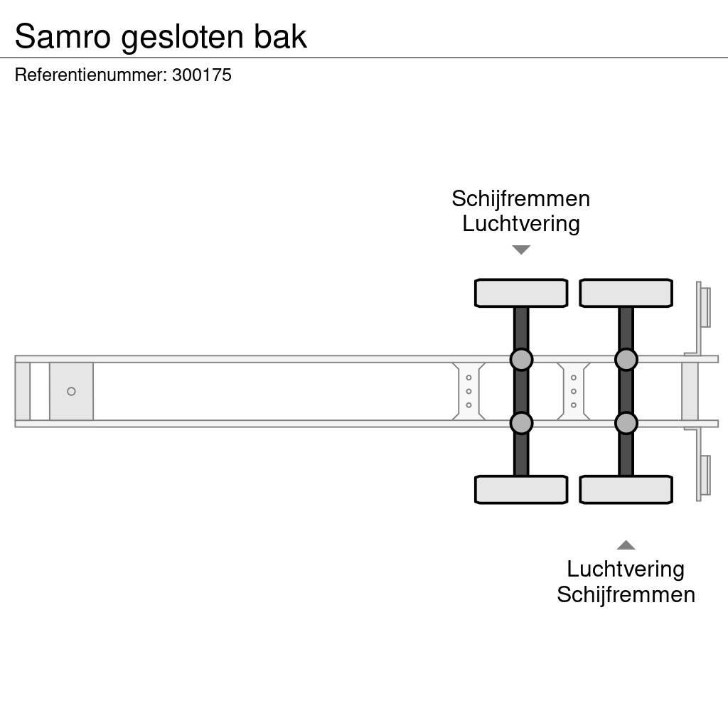 Samro gesloten bak Полуприцепы-Фургоны