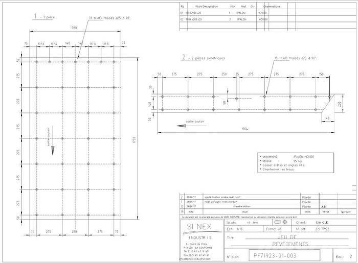  Sinex EXTRACTEUR Сортировочные установки