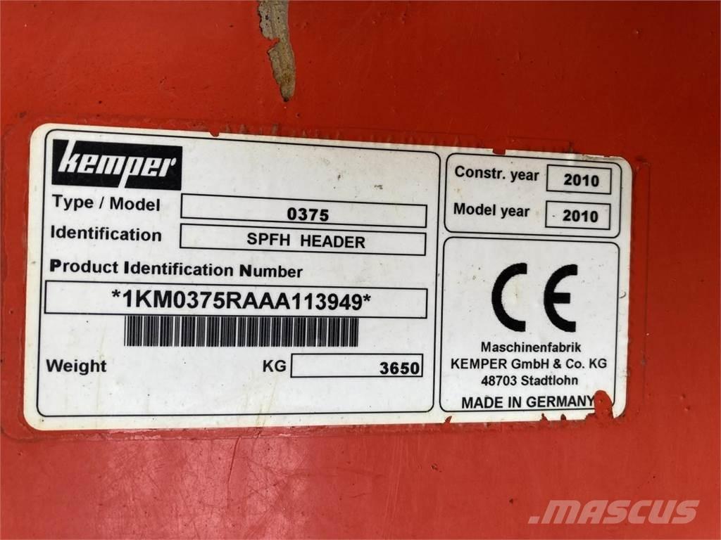 Kemper 375 Компоненты для зерноуборочных комбайнов