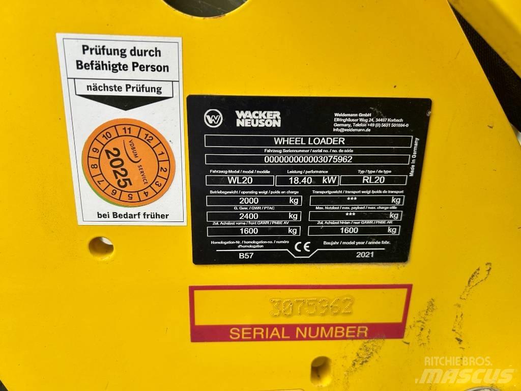 Wacker Neuson WL 20 Фронтальные погрузчики