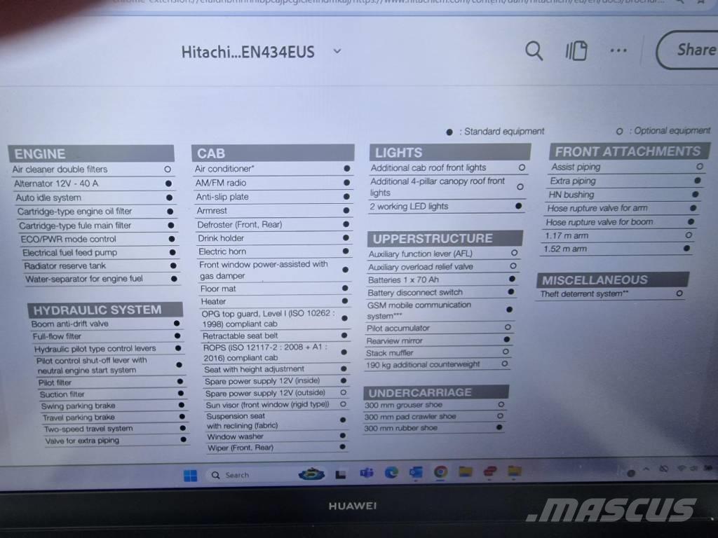 Hitachi ZX 33 U-6 Мини-экскаваторы