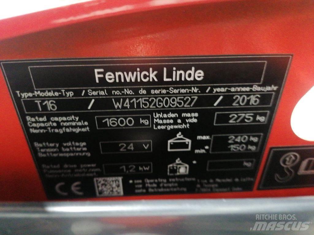Linde T16 Ручные электрические тележки